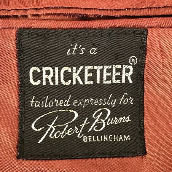 Vintage Cricketeer for Robert Burns Button Down Blazer /Suit Jacket Size 44 Long - Picture 14 of 15